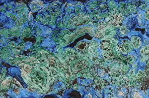 Semi Precious Stones Drucke: Azurite and Malachite