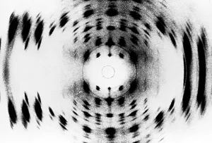 DNA Drucke: Röntgenbeugungsbild der DNA.