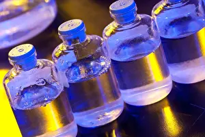 Science Lab Equipment Drucke: Bottles of Reagents