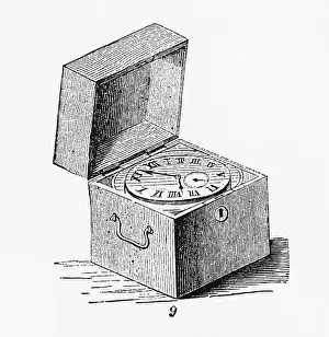 Scientific Illustration Drucke: Box Chronometer
