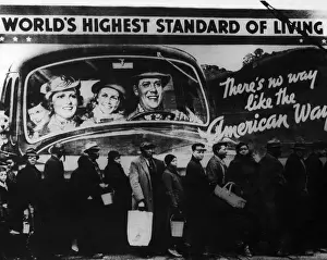 Great Depression Era Drucke: Bread Line