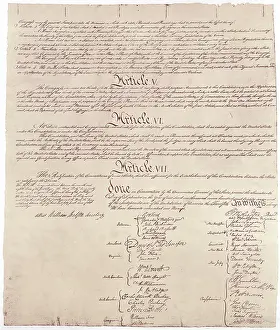 American Patriotism Drucke: US Constitution