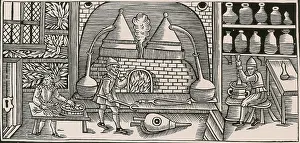 Destillieren, Mittelalter