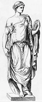 Ancient Roman Female Figures Drucke: Farnese Flora