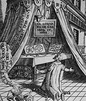 German Physician Drucke: Detail from The First Stage of the Great Work, 1595