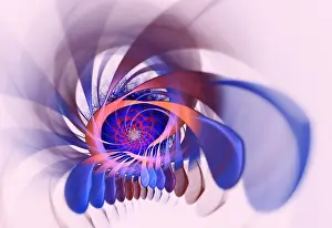 Abstract Digital Art Drucke: Fractal Flame