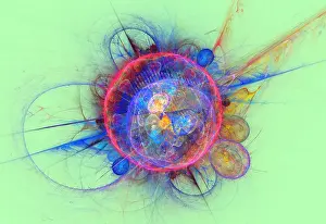 Digital Abstract Artwork Drucke: Fractal Flame