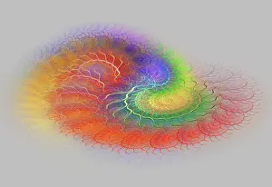 Digital Art Backgrounds Drucke: Fractal Flame