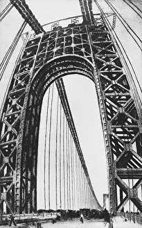 George Washington Bridge History Drucke: George Washington Bridge, c.1930