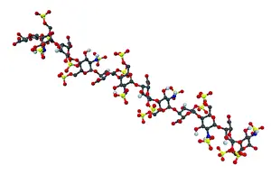 Medical Science Illustrations Drucke: Heparin, Molecular Model