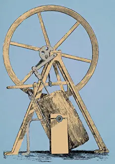 Steam Engine History Drucke: James Watt, Oscillating Engine