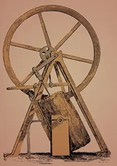 James Watt Steam Engine Drucke: James Watt, Oscillating Engine