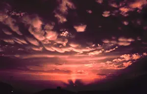 Stormy Weather Conditions Drucke: Mammatus Clouds
