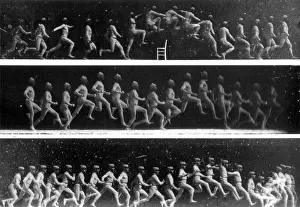 Aerial Photography History Drucke: Man Leaping, 1886
