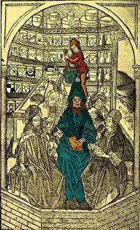 Herbal Medicine Art Drucke: Medieval Pharmacy