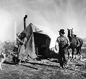 Great Depression America Drucke: Migrant Workers