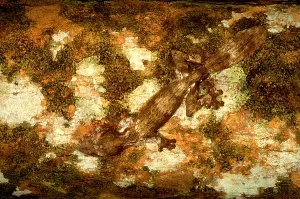 Camouflaged Reptiles Drucke: Leaf-tailed gecko