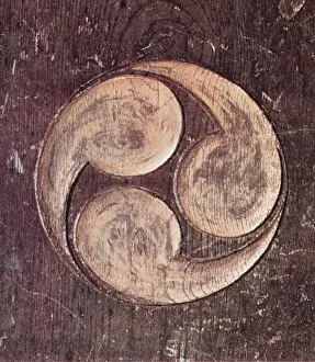 Traditional Japan Drucke: Mitsudomoe