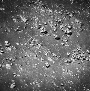 Black And White Space Images Drucke: Moon Surface