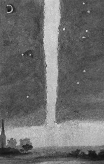 Astronomy History Drucke: Newton's Comet, 1680