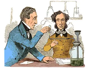Medical History Drucke: Performing the Marsh Test, 1856
