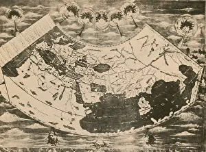 Ancient Geography Maps Drucke: Ptolemy's World Map