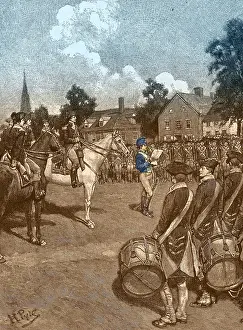 Declaration Of Independence Drucke: Reading of Declaration of Independence, 1776