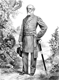 Robert E Lee Drucke: Robert E. Lee, Confederate Army Commander
