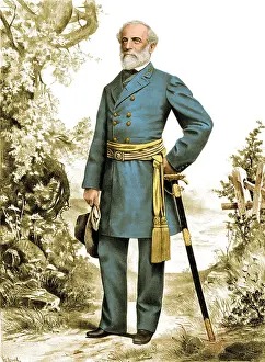 Robert E Lee Drucke: Robert E. Lee, Confederate Army Commander