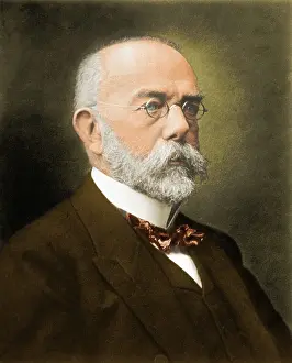 Historical Medical Figures Drucke: Robert Koch, German Bacteriologist