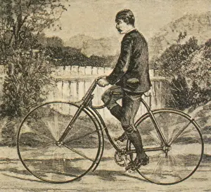 Victorian Era Transport Drucke: Rover Bicycle, 1888