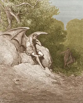 Paradise Lost Artwork Drucke: Satan, by Dore
