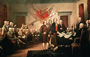 Thomas Jefferson Portrait Drucke: Signing the Declaration of Independence