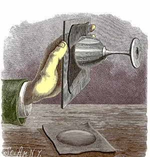 Historical Science Illustrations Drucke: Surface Tension
