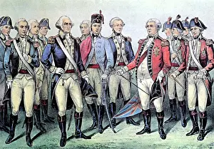 American War Of Independence Drucke: Surrender of Lord Cornwallis, 1781