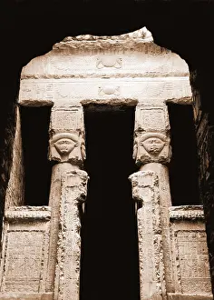 Luxor Egypt Landmarks Drucke: Temple of Hathor