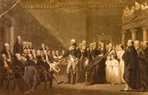 American Revolution Leaders Drucke: Washington Resigning His Commission