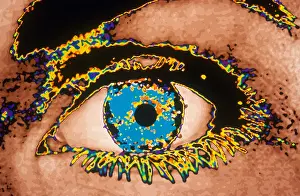 Colorful Female Portraits Drucke: Woman's Eye