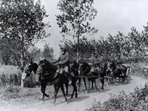 WWI Battlefield Images Drucke: WWI, German Munitions Column