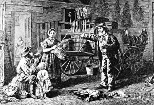 American History Illustration Drucke: Yankee Peddler