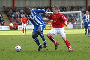 Football Player In Action Drucke: Crewe Match Action